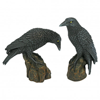 Toscano - Mystic Night Raven Statue Set