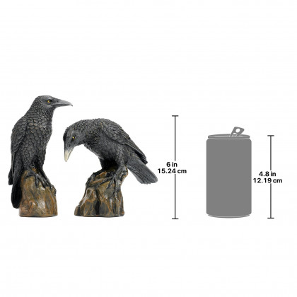 Toscano - Mystic Night Raven Statue Set