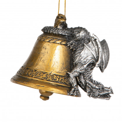 Toscano - Humdinger the Bell Ringer Gothic Dragon Holiday Ornament