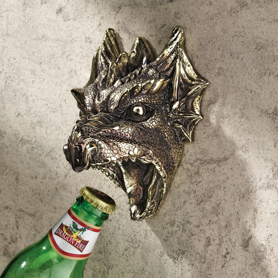 Toscano - Gothic Dragon Wall-Mount Bottle Opener