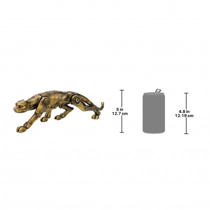 Toscano - Cyber Leopard Steampunk Statue