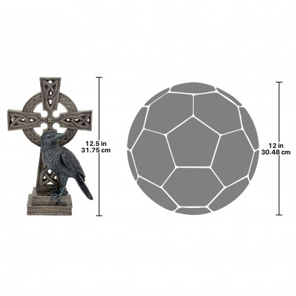 Toscano - Never-Ending Darkness Celtic Raven Statue