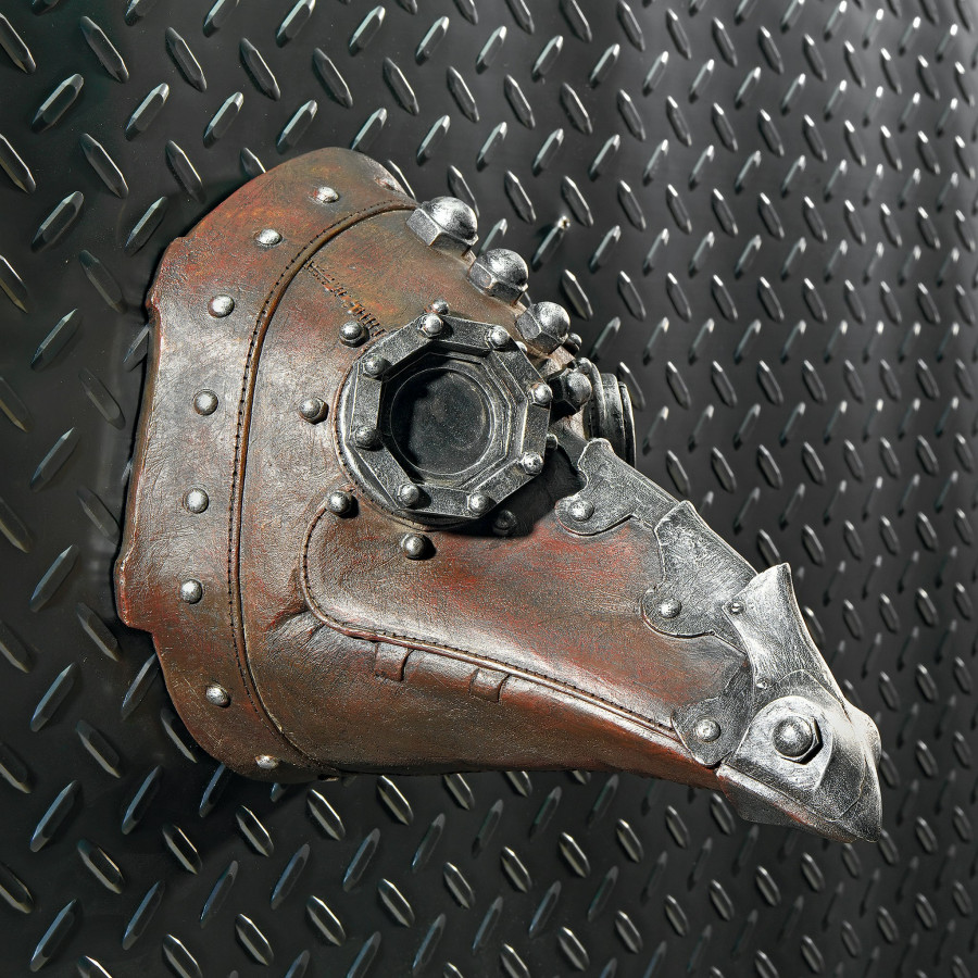 Toscano - Doctor of Death Steampunk Plague Mask Wall Sculpture