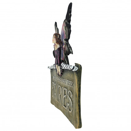 Toscano - Dont Piss Off the Fairies Sign Wall Sculpture