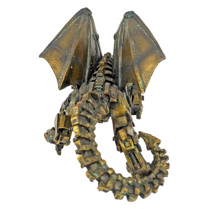 Toscano - Steampunk Gothic Gear Dragon Statue