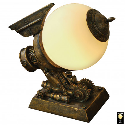 Toscano - Steampunk Airship Illuminated Statue