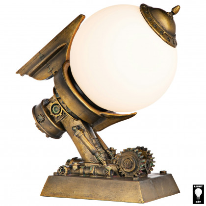 Toscano - Steampunk Airship Illuminated Statue