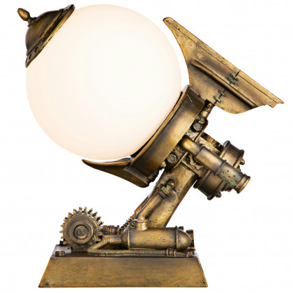 Toscano - Steampunk Airship Illuminated Statue