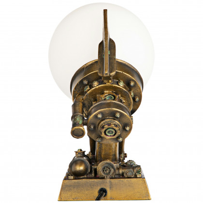 Toscano - Steampunk Airship Illuminated Statue