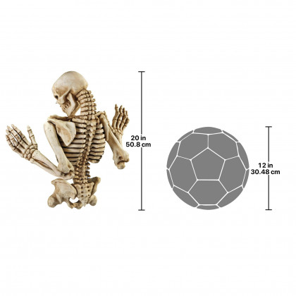 Toscano - Ascending Evil Climbing Skeleton Wall Sculpture