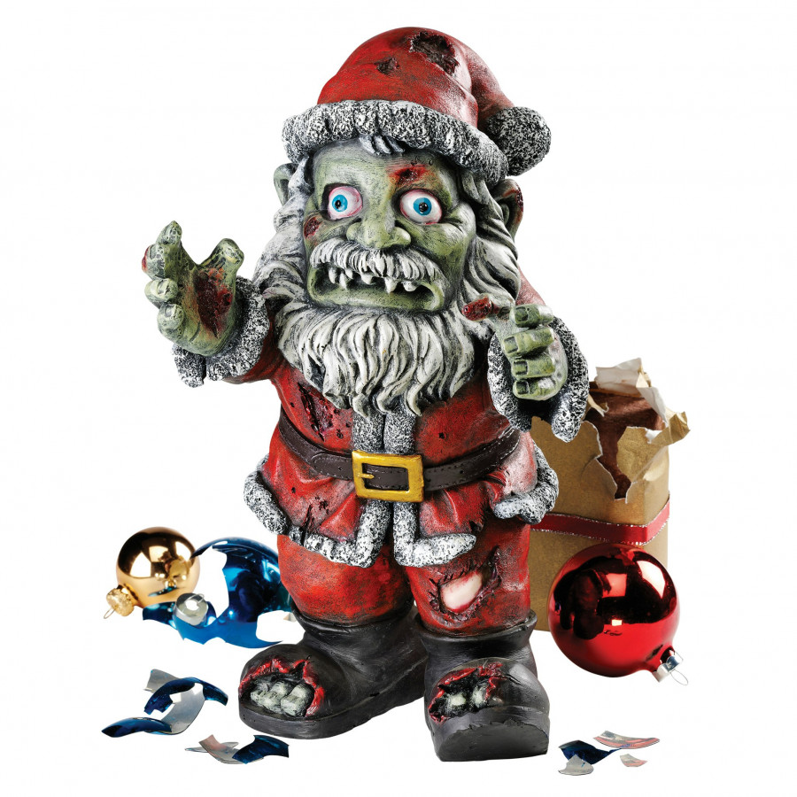 Toscano - Zombie Claus Holiday Statue
