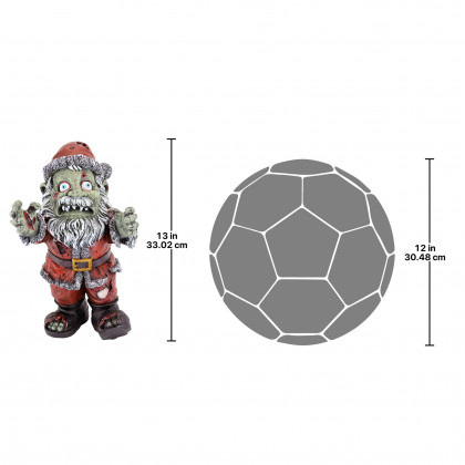 Toscano - Zombie Claus Holiday Statue