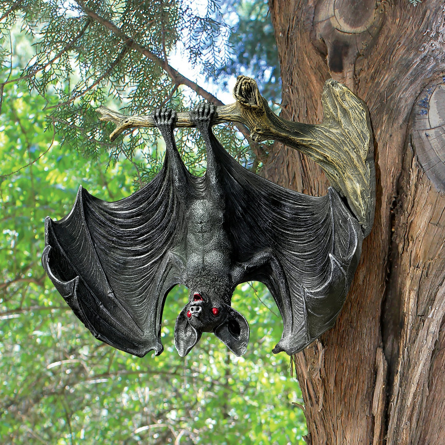 Toscano - Demon of the Night Hanging Vampire Bat Statue