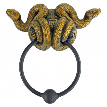 Toscano - Egyptian Cobra Goddess Towel Ring Wall Sculpture