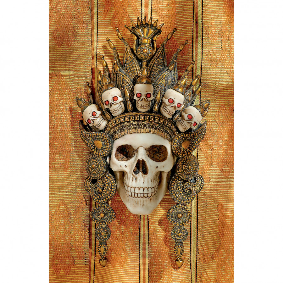 Toscano - Balinese God of the After Life Skull Mask Wall Sculpture