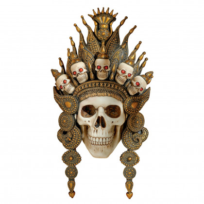 Toscano - Balinese God of the After Life Skull Mask Wall Sculpture