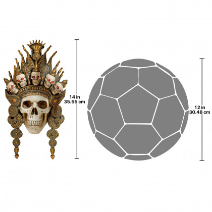 Toscano - Balinese God of the After Life Skull Mask Wall Sculpture