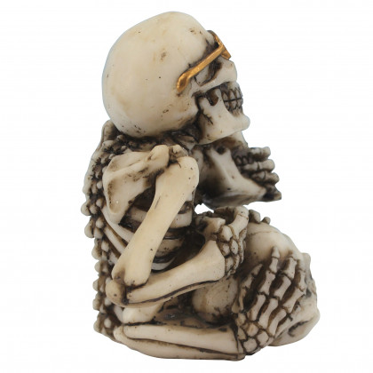 Toscano - See Hear Speak No Evil Skeleton Buddies Pencil Holder