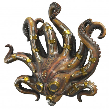 Toscano - Steampunk Octopod Wall Sculpture