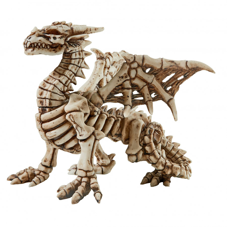 Toscano - Corpus Crux Gothic Dragon Skeleton Statue