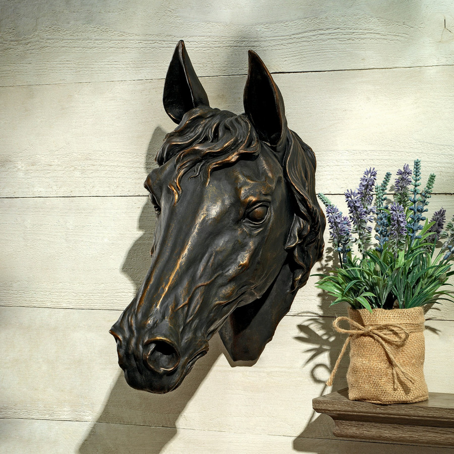 Toscano - Freedom Spirit Horse Study Wall Sculpture
