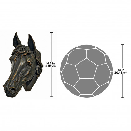 Toscano - Freedom Spirit Horse Study Wall Sculpture