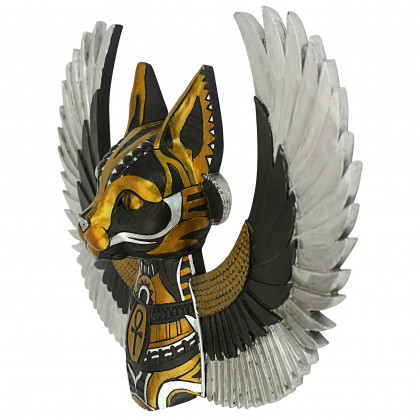 Toscano - Goddess Bastet, Winged Protector of the People Cat Wall Sculpture