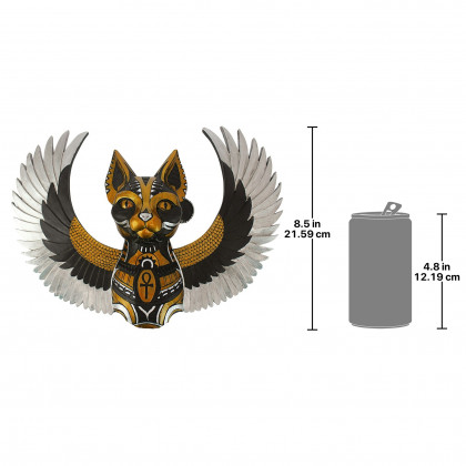 Toscano - Goddess Bastet, Winged Protector of the People Cat Wall Sculpture