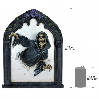 Toscano - Grim Reflections Grim Reaper Gothic Wall Sculpture