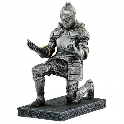 Toscano - King Arthur Medieval Knight of the Royal Scribe Pen Holder Statue