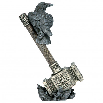 Toscano - Raven Guardian of Thor’s Thunder Hammer Statue
