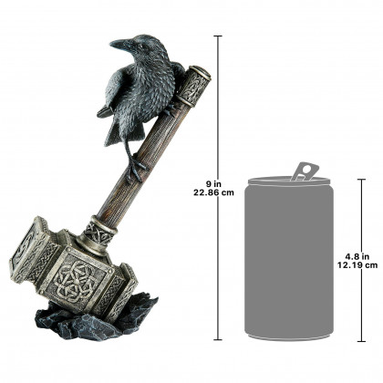 Toscano - Raven Guardian of Thor’s Thunder Hammer Statue