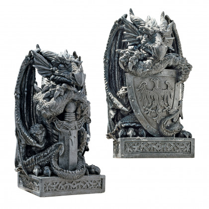 Toscano - Set of The Arthurian Dragon Statues