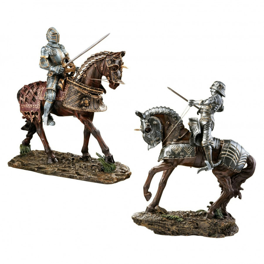 Toscano - Set of 2 Knights of Blenheim Palace Sculptures