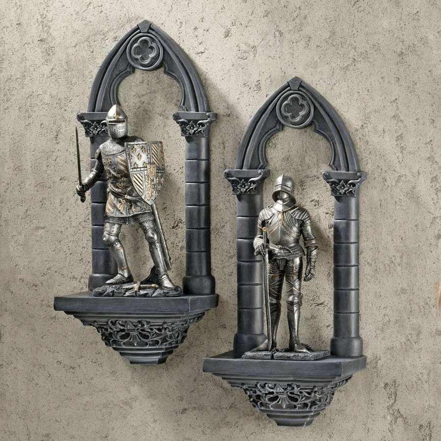 Toscano - Set of 2 Knights of the Realm Wall Sculptures