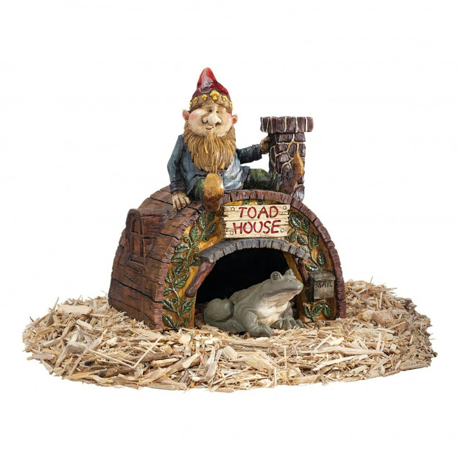 Toscano - Garden Gnome Toad House Statue