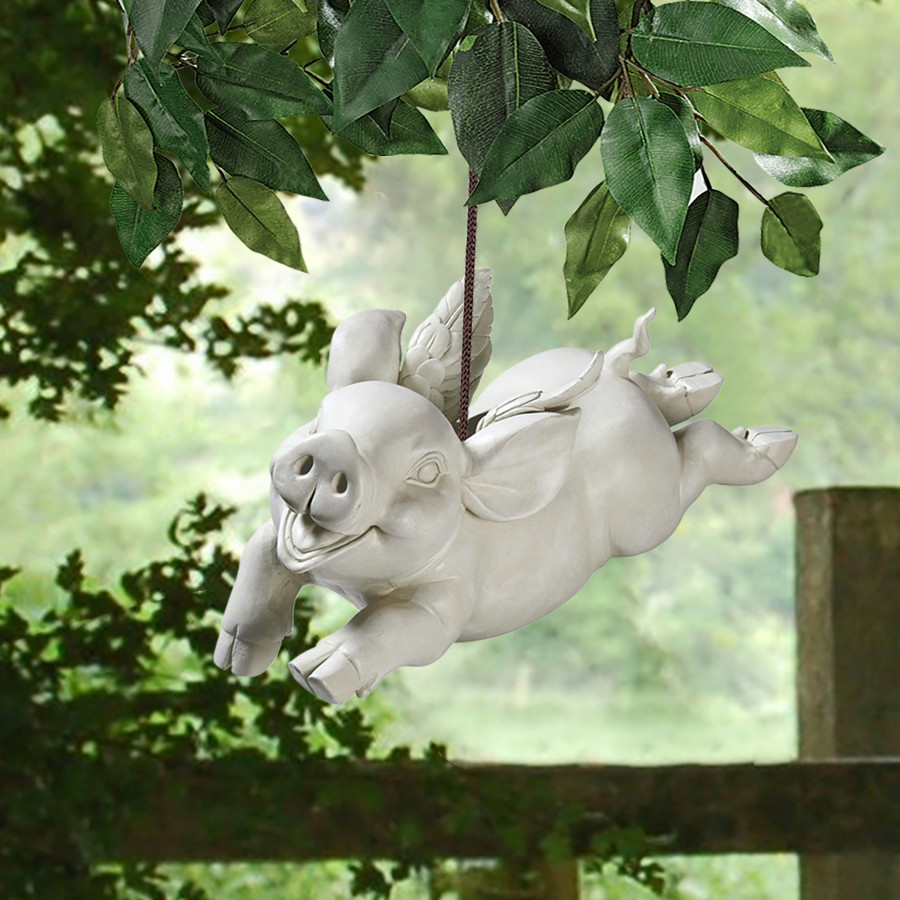 Toscano - If Pigs Had Wings Sculpture