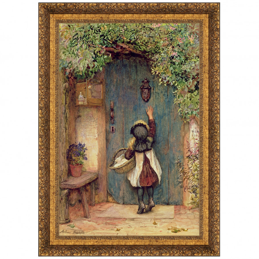 Toscano - The Visitor Framed Canvas Replica Painting