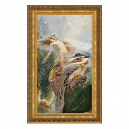 Toscano - Clyties of the Mist Framed Canvas Replica Painting