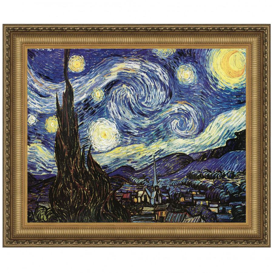 Toscano - Starry Night Framed Canvas Replica Painting