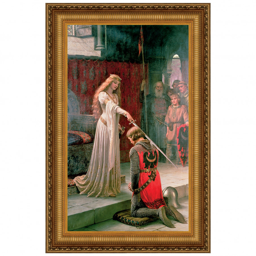 Toscano - The Accolade Framed Canvas Replica Painting