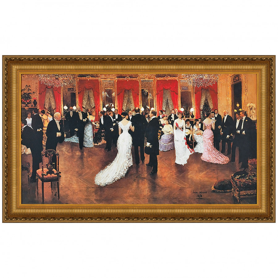 Toscano - An Evening Soiree Framed Canvas Replica Painting