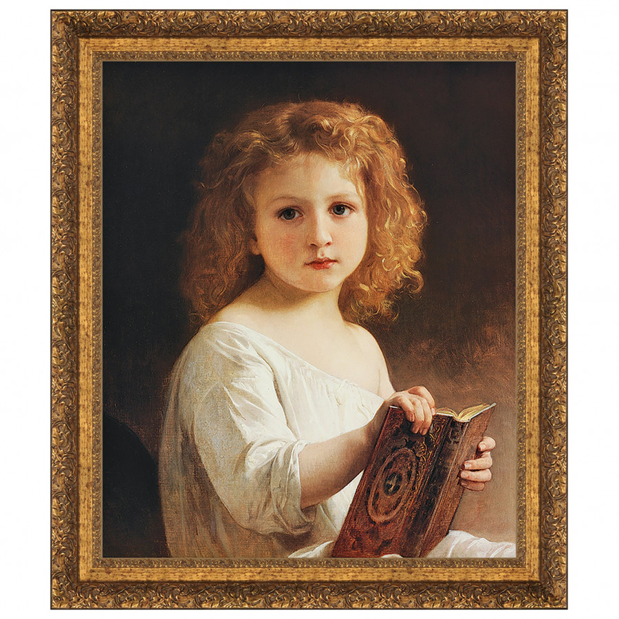 Toscano - The Story Book Framed Canvas Replica Painting