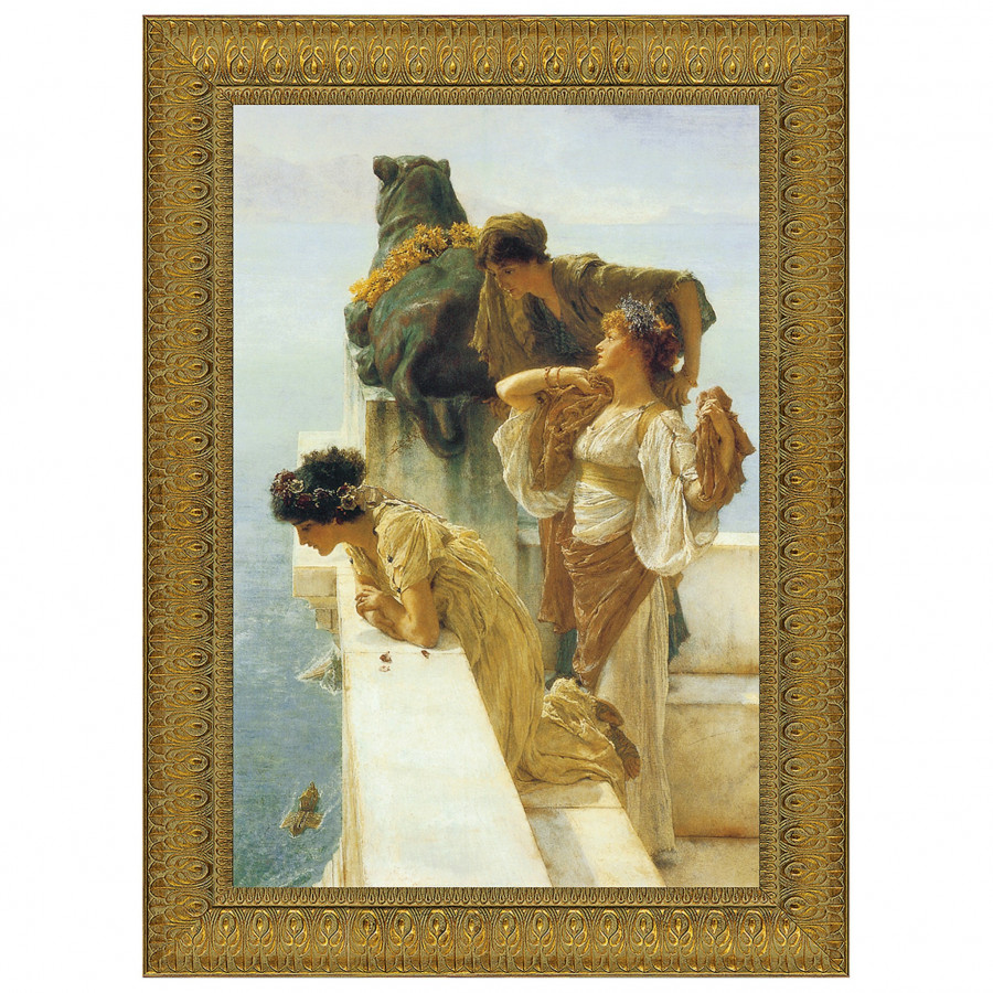 Toscano A Coign of Vantage Framed Canvas Replica Painting - Small