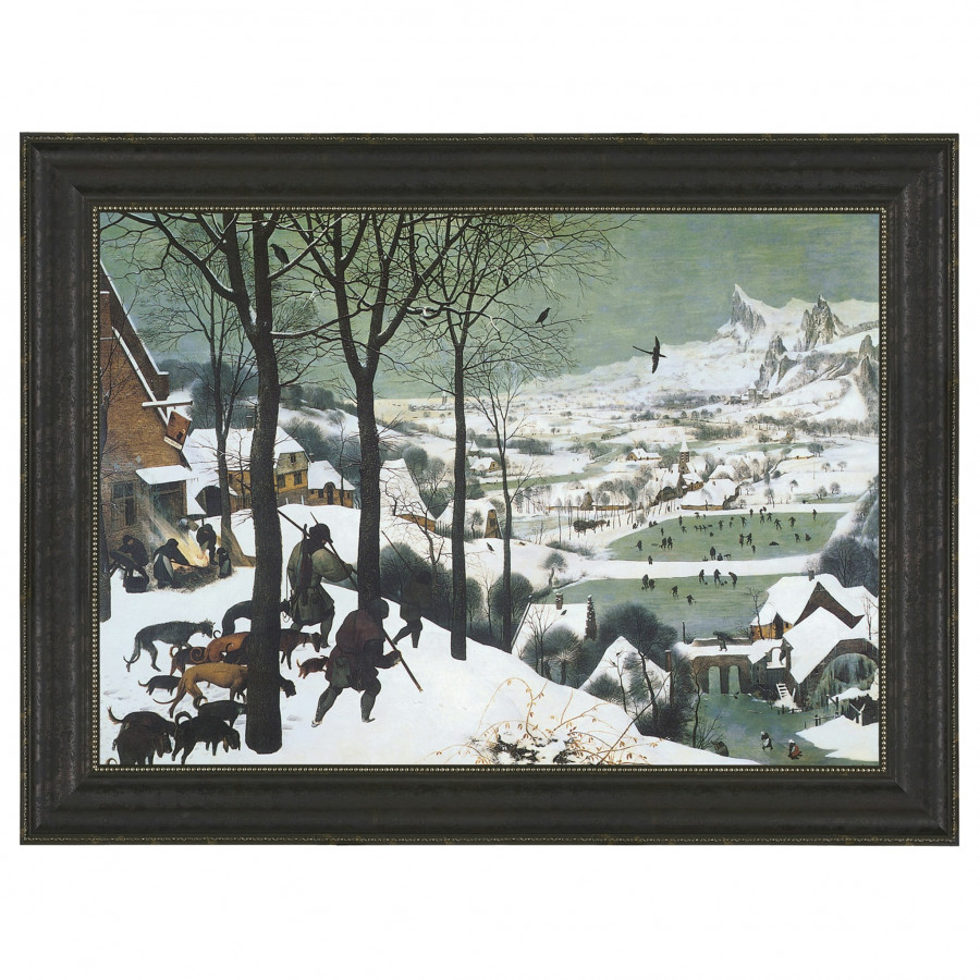 Toscano - The Hunters in the Snow Framed Canvas Replica Painting