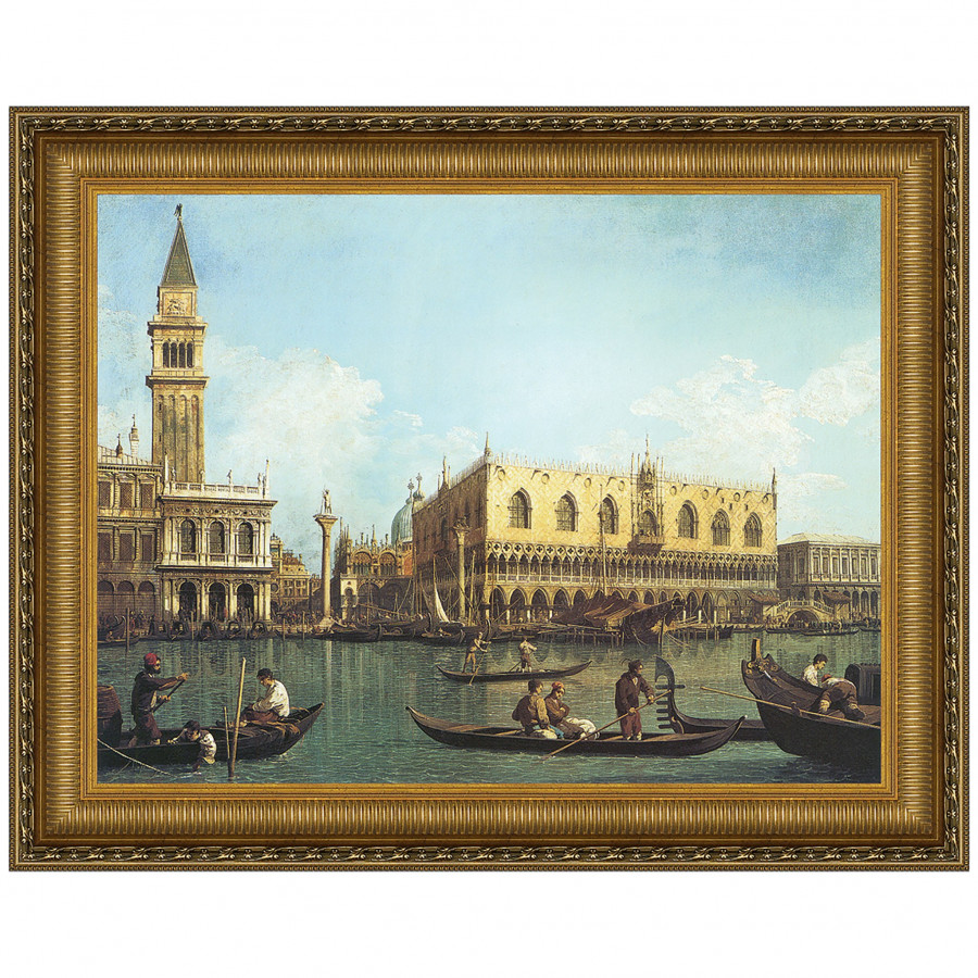 Toscano - View of the Bacino di San Marco Framed Canvas Replica Painting