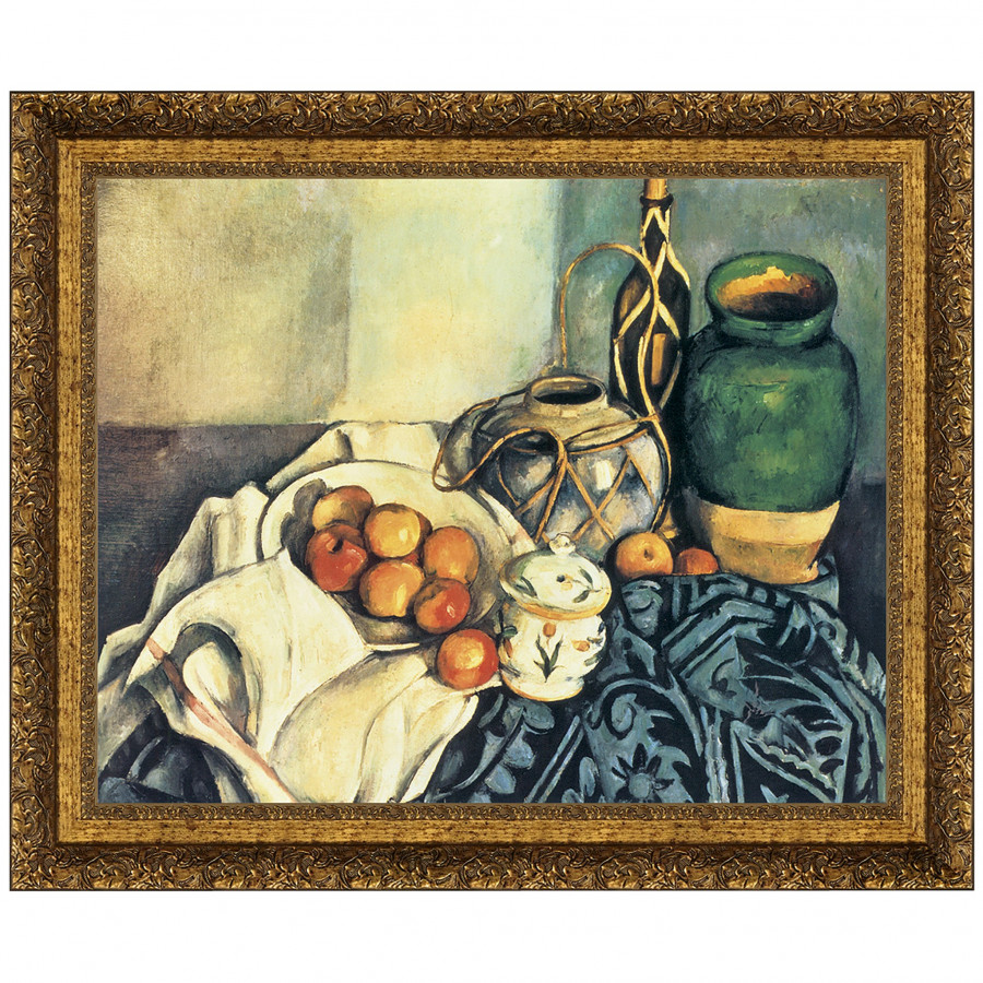 Toscano - Still Life with Apples Framed Canvas Replica Painting