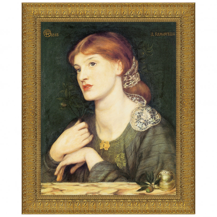 Toscano - Il Ramoscello Bella e Buona Framed Canvas Replica Painting
