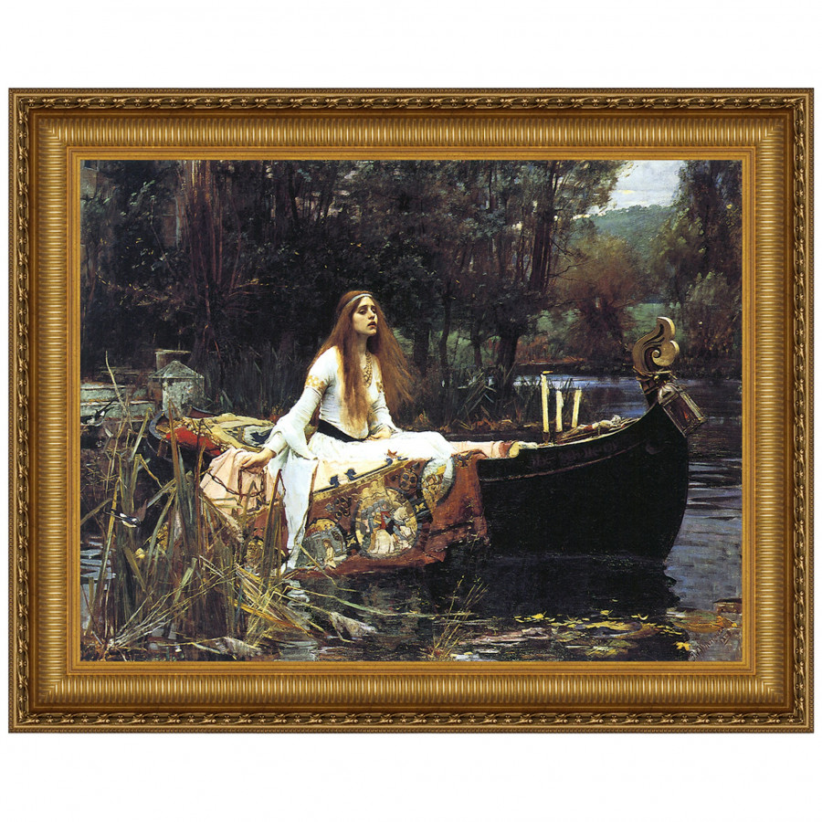 Toscano - Lady of Shalott Framed Canvas Replica Painting