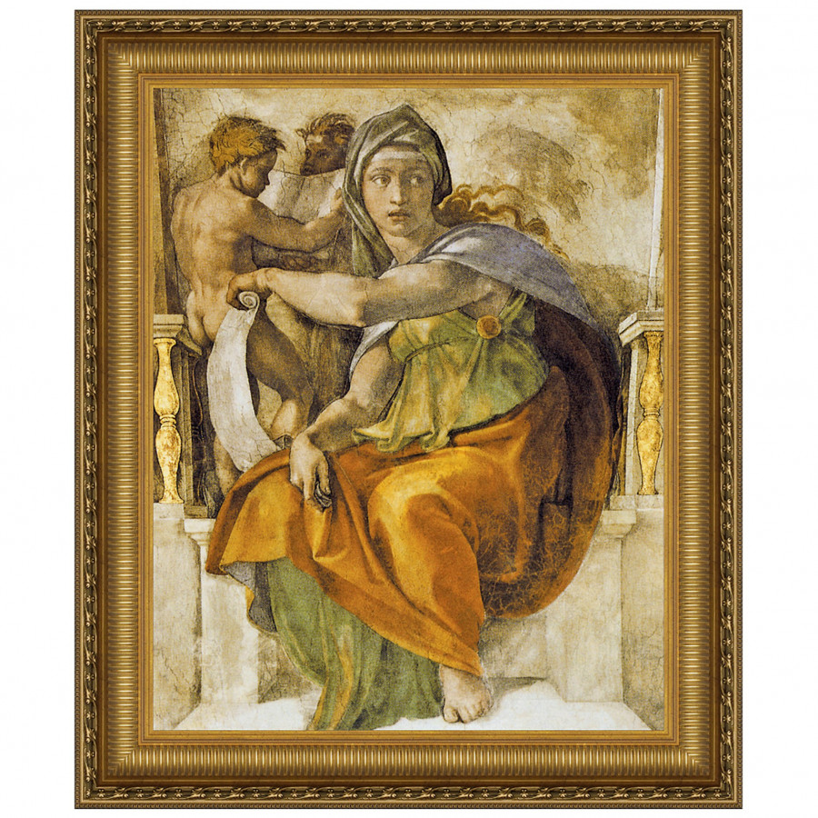 Toscano - The Delphic Sibyl Framed Canvas Replica Painting